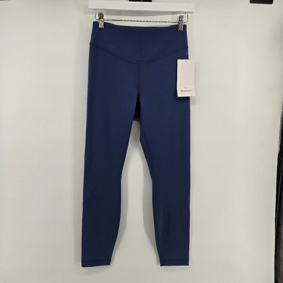 NWT Lululemon Wunder Under SmoothCover High-Rise Tight 25" - 8 Blue Twill - Picture 3 of 8